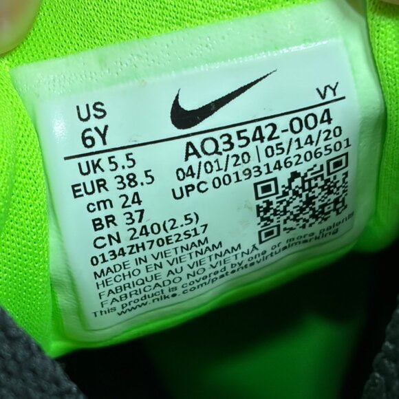 Nike Star Runner 2 Women's Gray Neon Green Athletic Running Shoes Size 7.5 - Picture 8 of 8